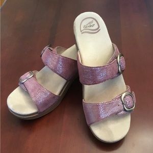 Pretty in Pink Dansko Sophie sandals